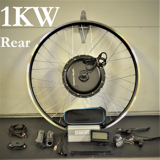 1KW Rear - Waterproof Hub Motor Kit - evcustom