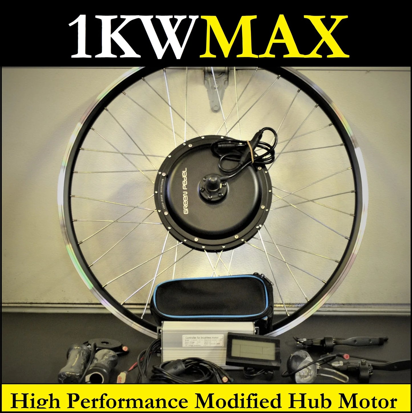 1KW-MAX Hub Motor Kit - Premium High-Performance Hub Motor Package - evcustom