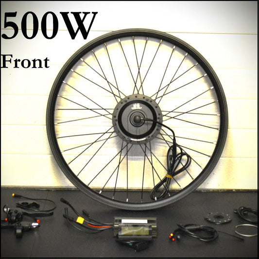 Front Geared Hub Motor Kit rated at 500W - evcustom