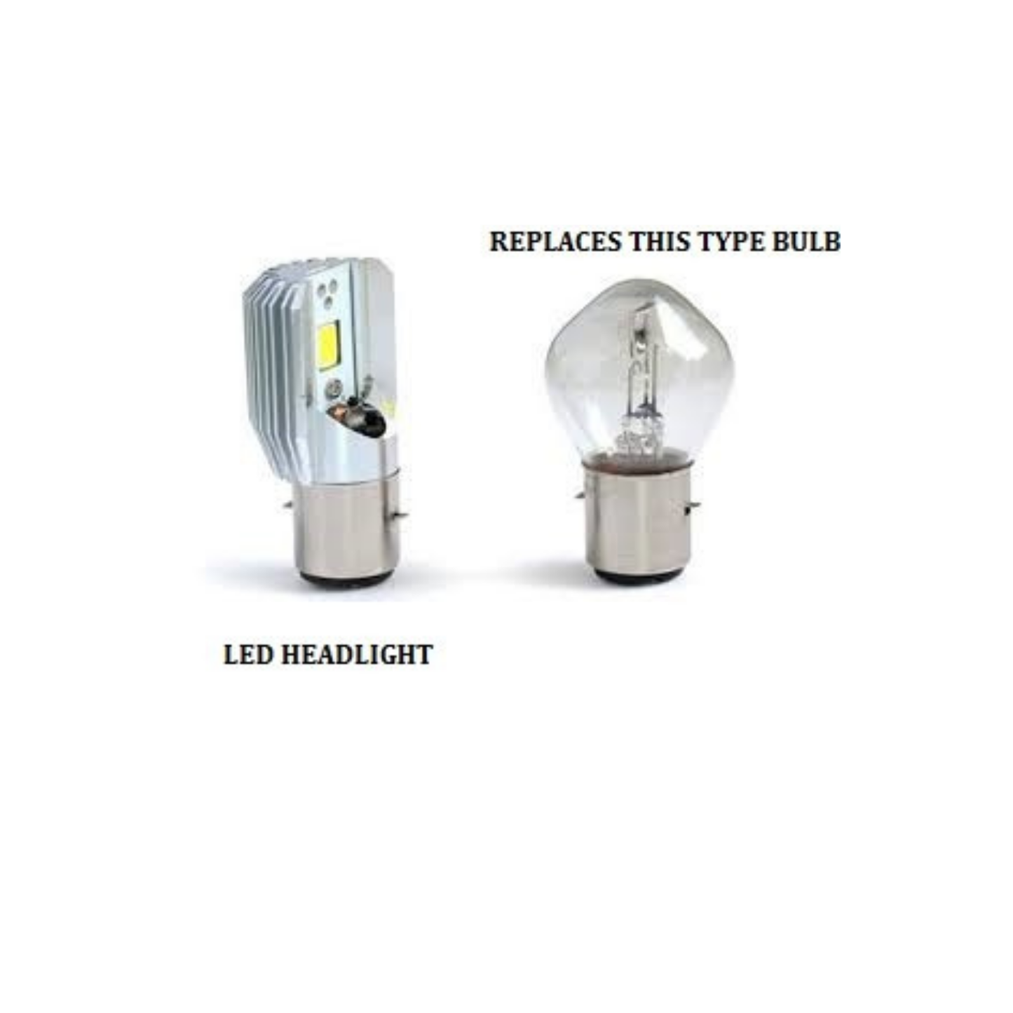 BULB LED Headlight Bulb 12 Volt 35 Watt Replacement for E-Bikes - Universal