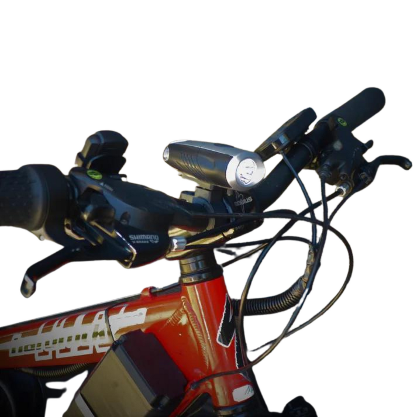 Handlebar Mounted LED Light - Battery Powered - evcustom