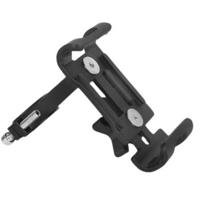 Black Aluminum Alloy Anti-slip Motorbike Bracket GPS Clip Universal Phone Stand for All Smartphones