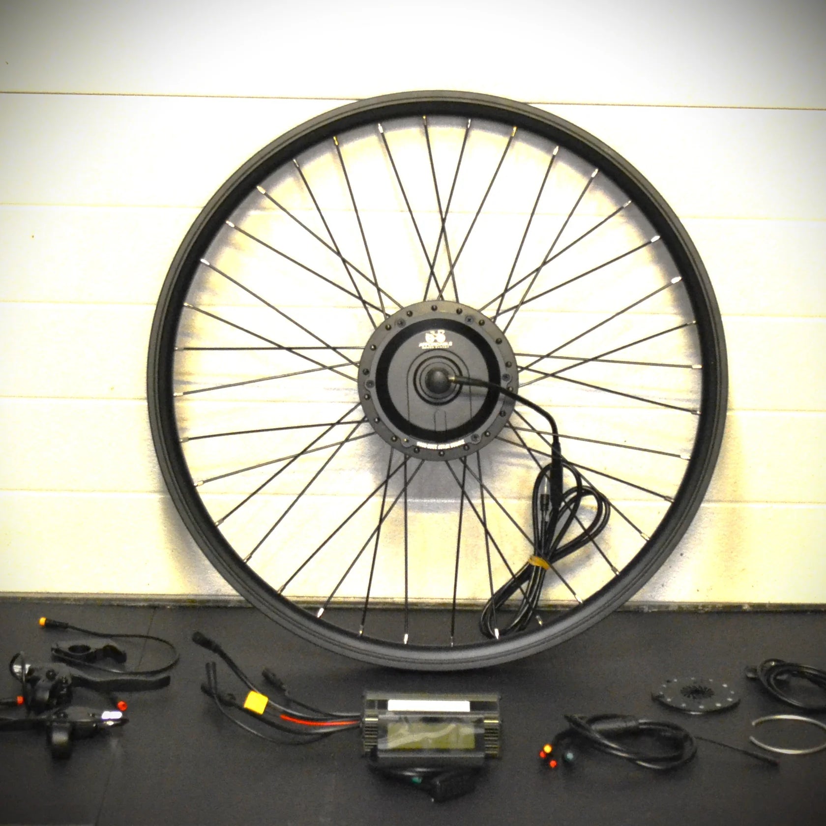 Front Geared Hub Motor Kit rated at 500W - evcustom