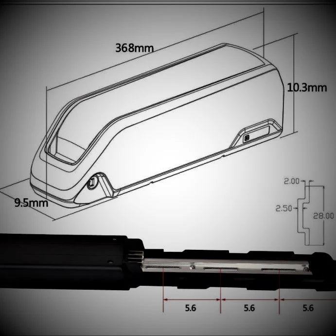 Fresh Addition - Downtube 21700 Removable Battery Pack - DP-2170-4C - evcustom