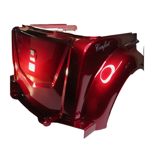 Rear Fairing Under Seat with "Comfort" Logo and Charger Port (RED)