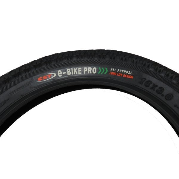 Universal Ebike Tire replacement 16x3 tire for front or rear - evcustom